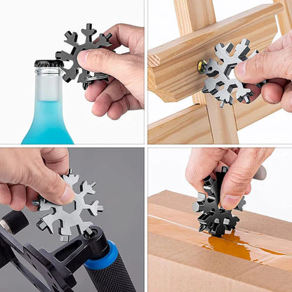 18 in 1 Multi-Purpose Snowflake Tool