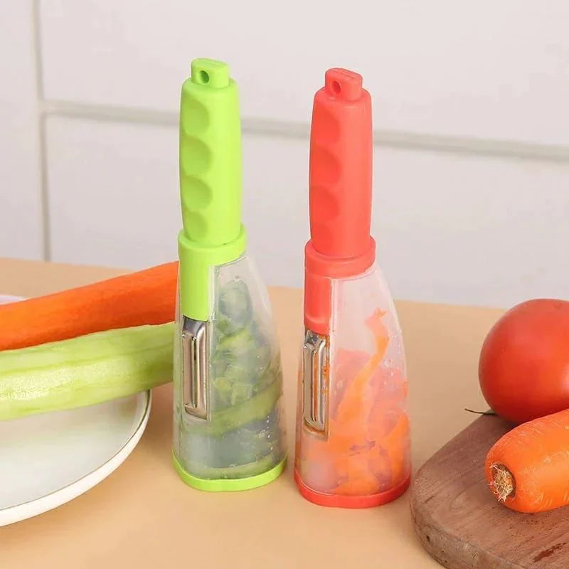 Fruit and Vegetable Peeler with Container