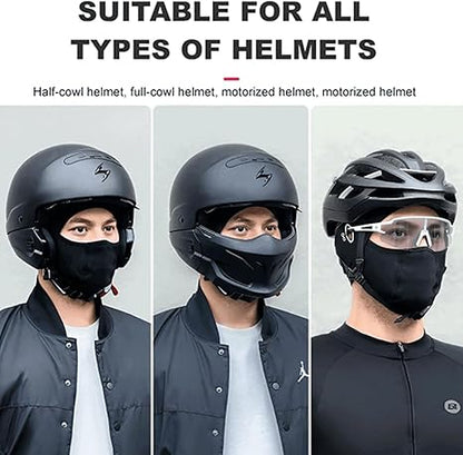 Ice silk face protection cycling hood