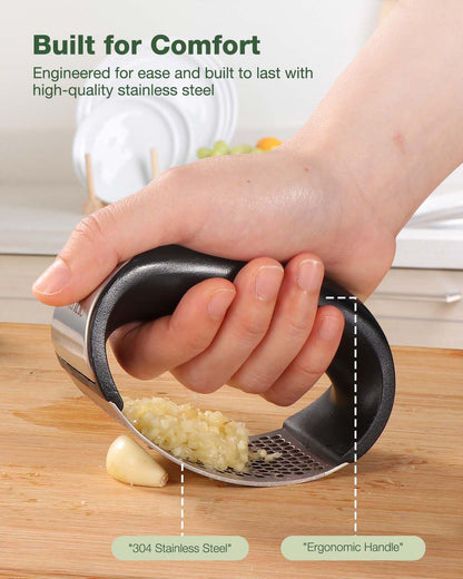 SHENGYA Stainless Steel Garlic Press Rocker