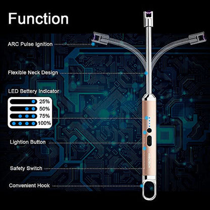 Electric USB Rechargeable Plasma Arc Lighter