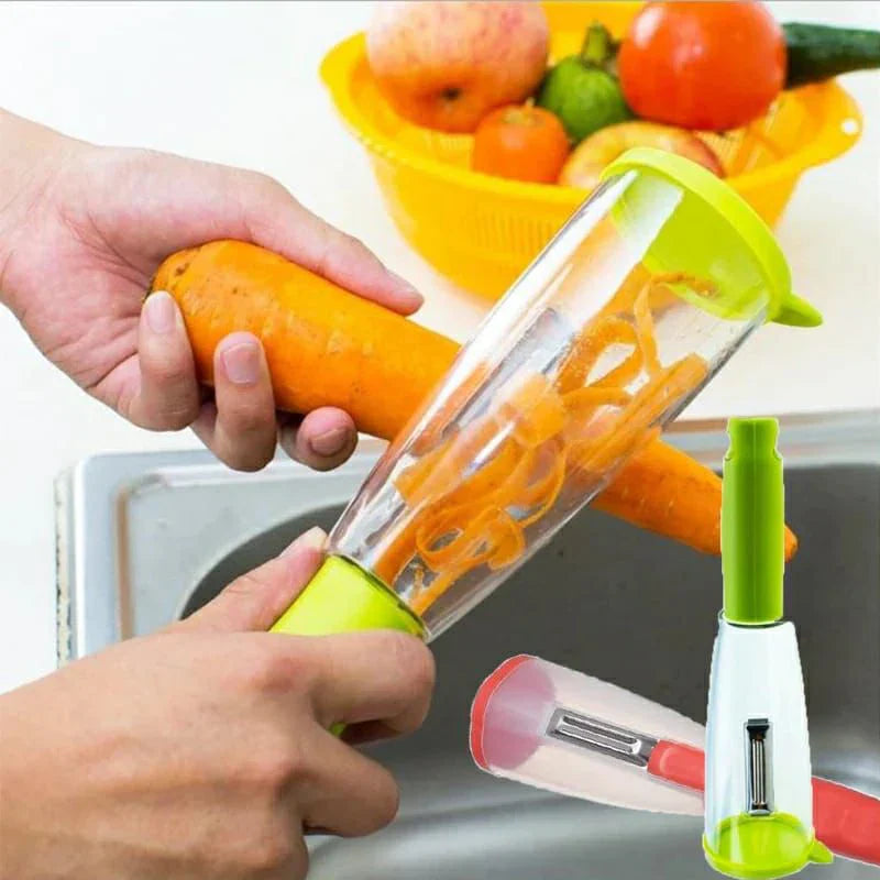 Fruit and Vegetable Peeler with Container