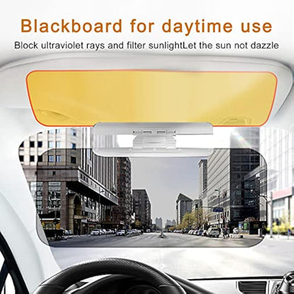 Car Sun Visor, 2 in 1 Universal Day and Night Anti-Glare Extend