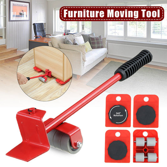 (5 in 1) Heavy furniture move tool transport lifter shifter moving tool