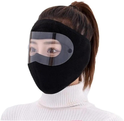 Windproof Anti Dust Full Face Masks Cycling Ski Breathable Masks Eye HD Anti Fog Goggles Hood Cover Winter Warm Hat Caps